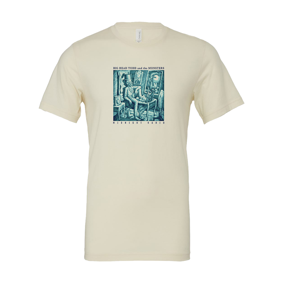 big head todd and the monsters merchandise Midnight Radio Album Cover Tee – Big Head Todd and the Monsters Store